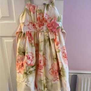 Floral Kids Dress with Bow